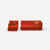 Couch 2 Sitzer mit Ottomane von vorne