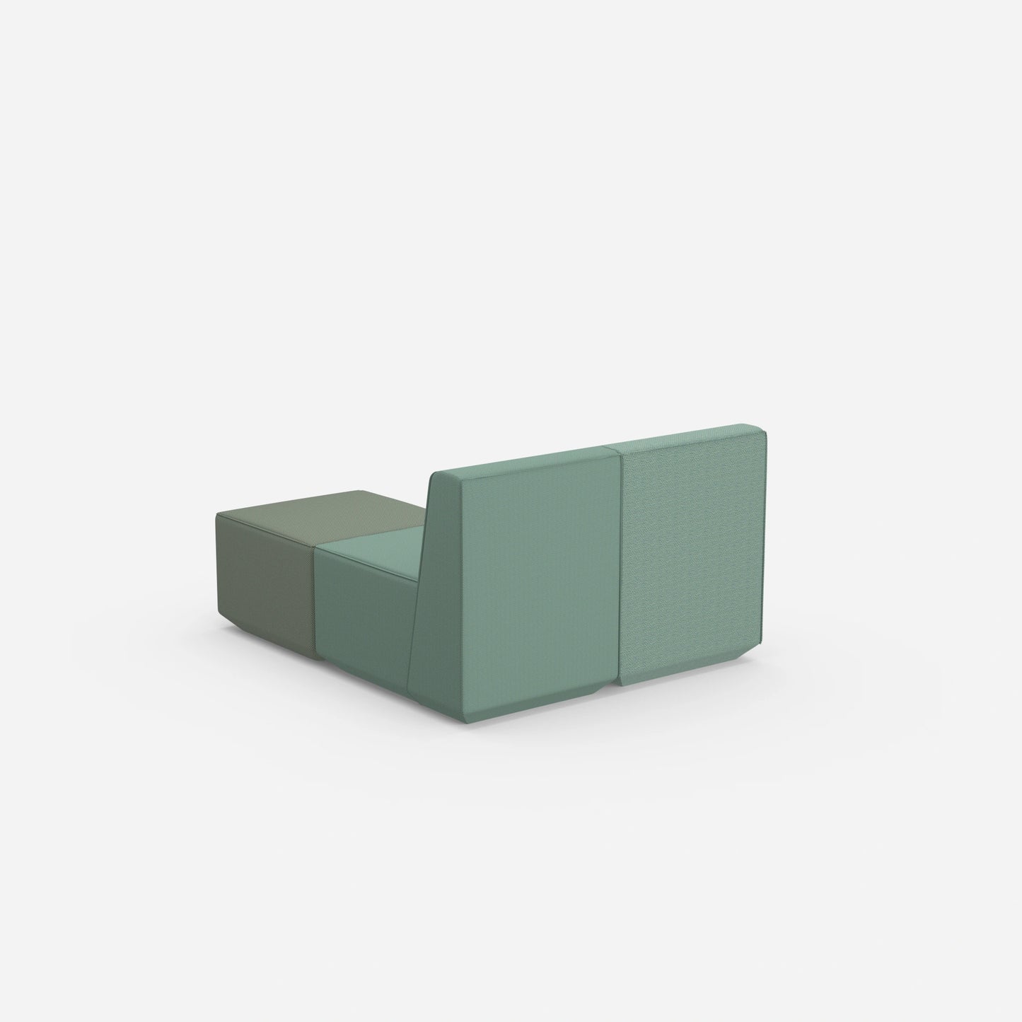 Ecksofas für kleine Räume von hinten