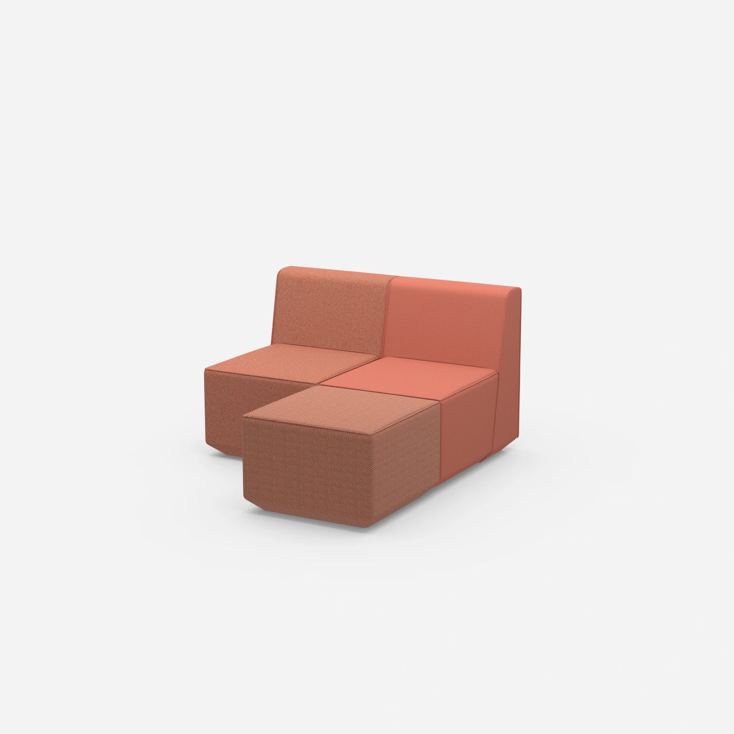 Ecksofas für kleine Räume von der Seite