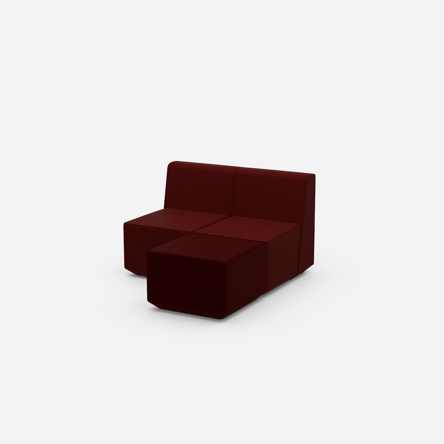 Ecksofas für kleine Räume von der Seite