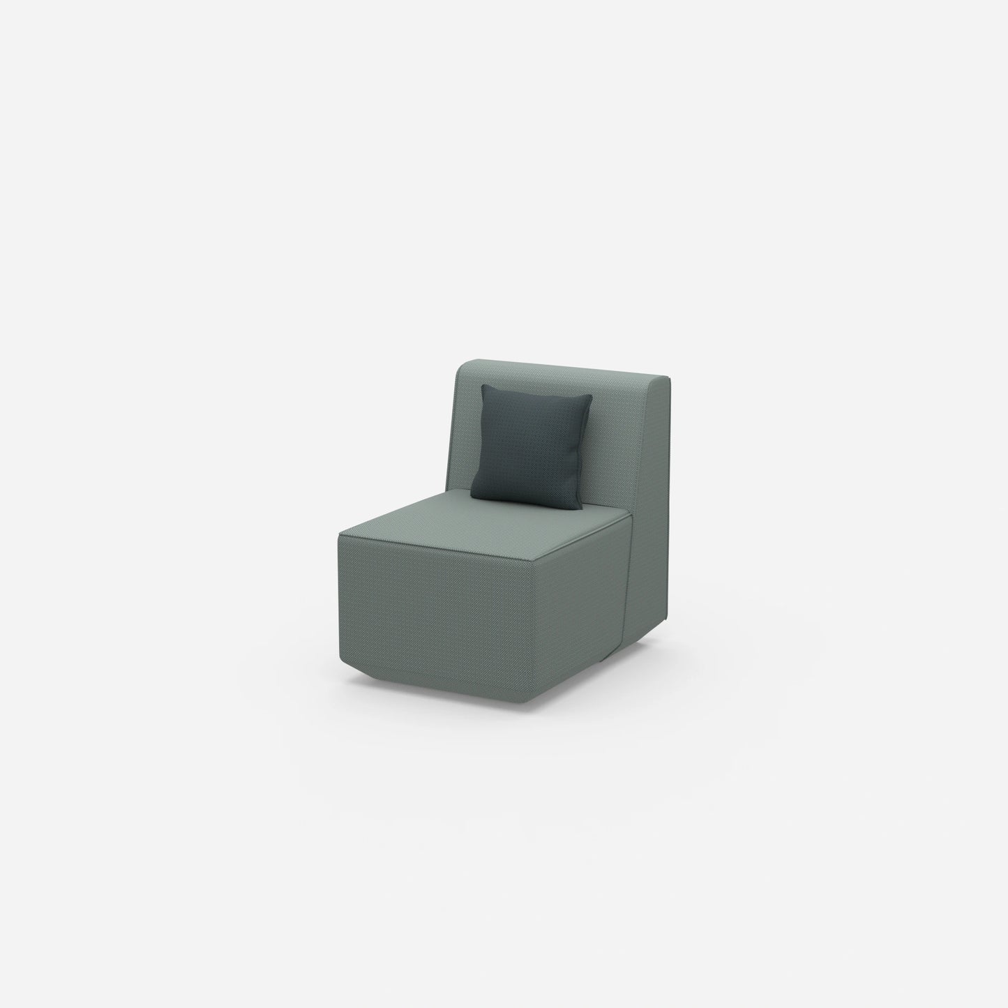 Gemütliche kleine Sessel von der Seite