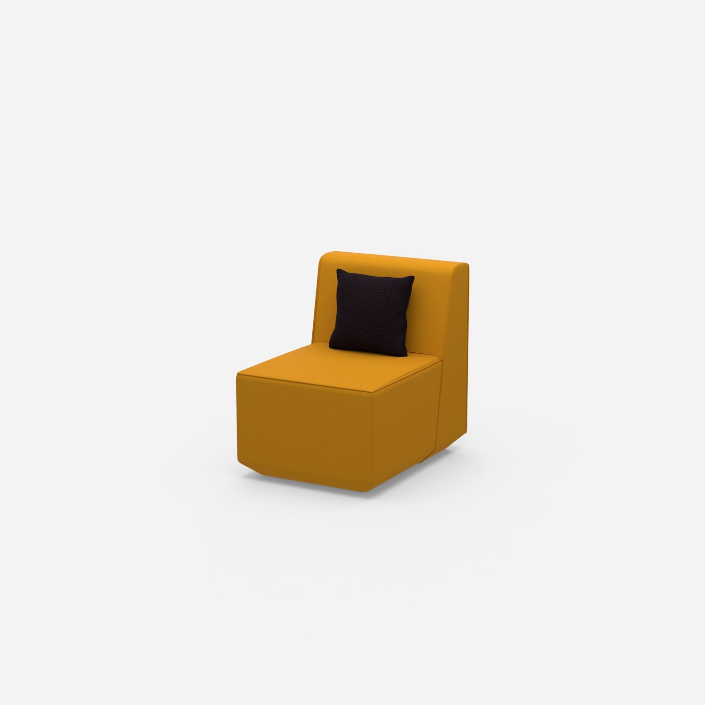 Gemütliche kleine Sessel von der Seite