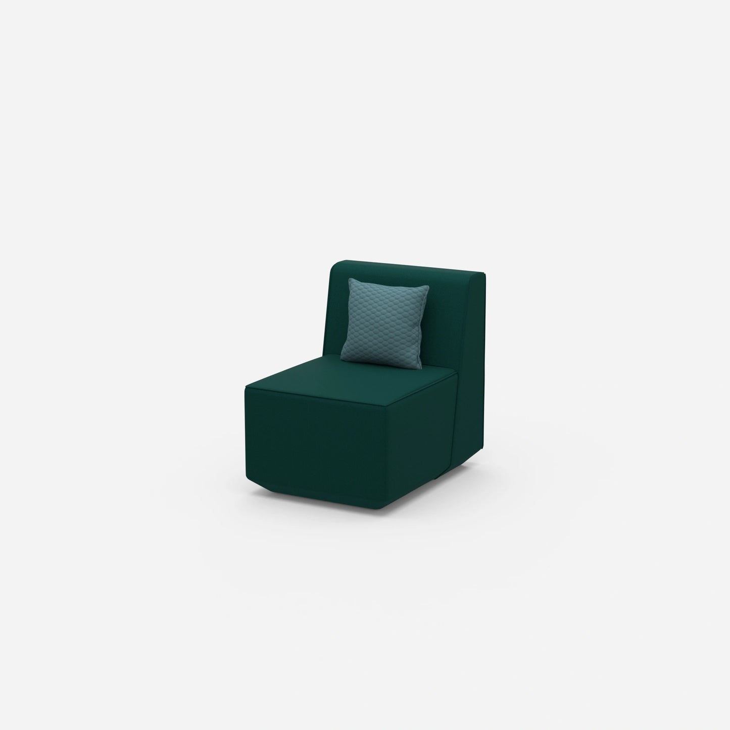 Gemütliche kleine Sessel von der Seite