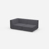 Graues Modulsofa 180 cm breit von der Seite