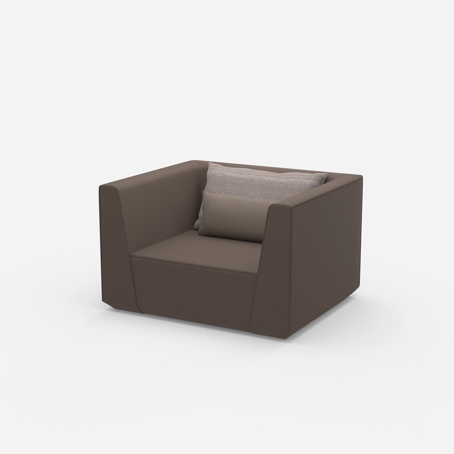 Großer Sessel 140 cm breit von der Seite