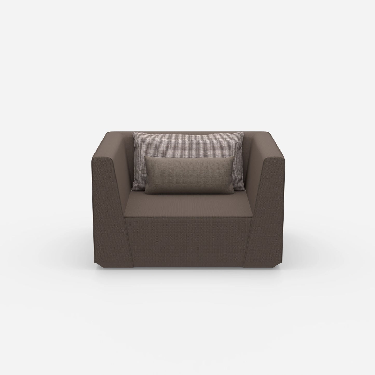 Großer Sessel 140 cm breit von vorne