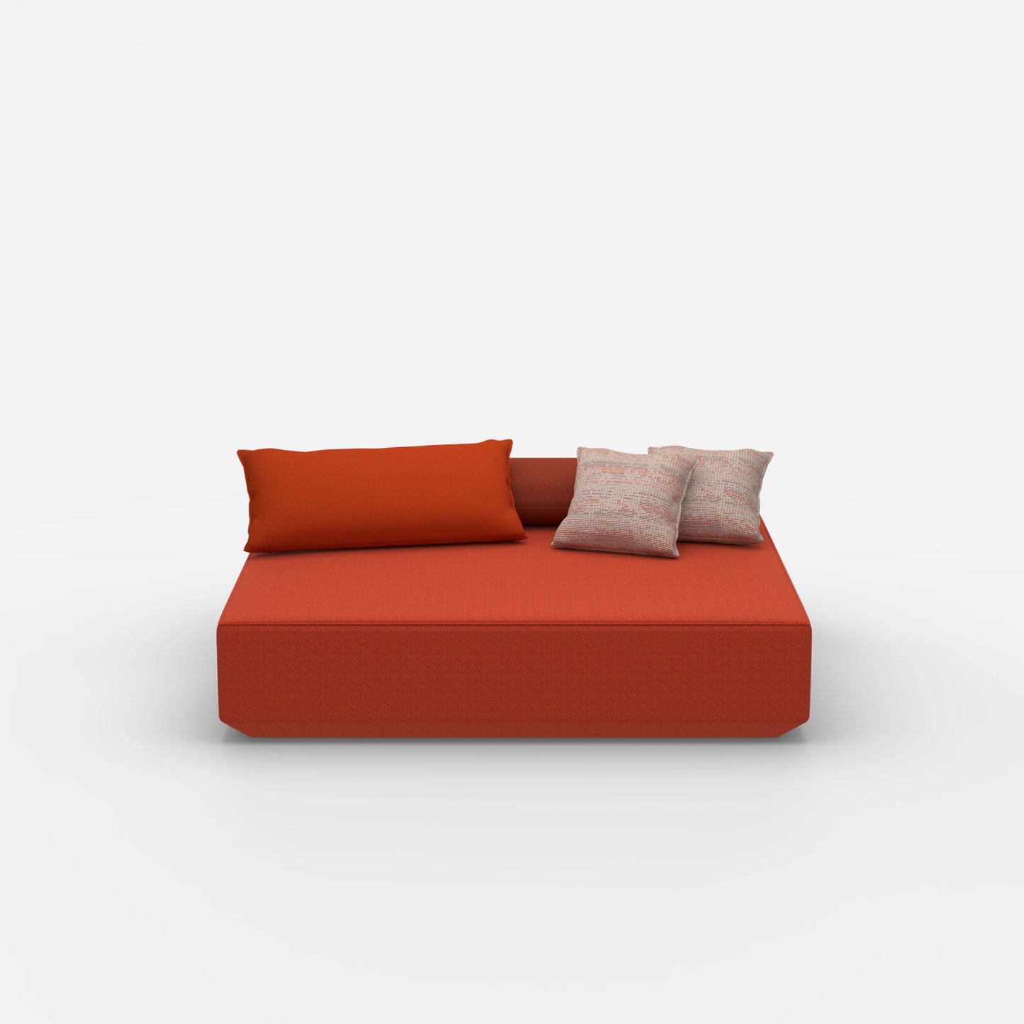 Großes Sitzpouf Modul von vorne