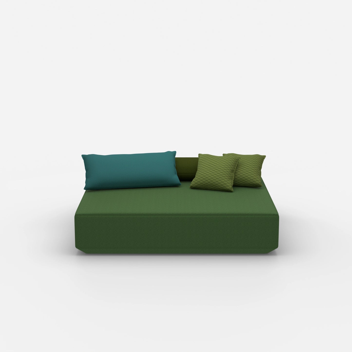 Großes Sitzpouf Modul von vorne