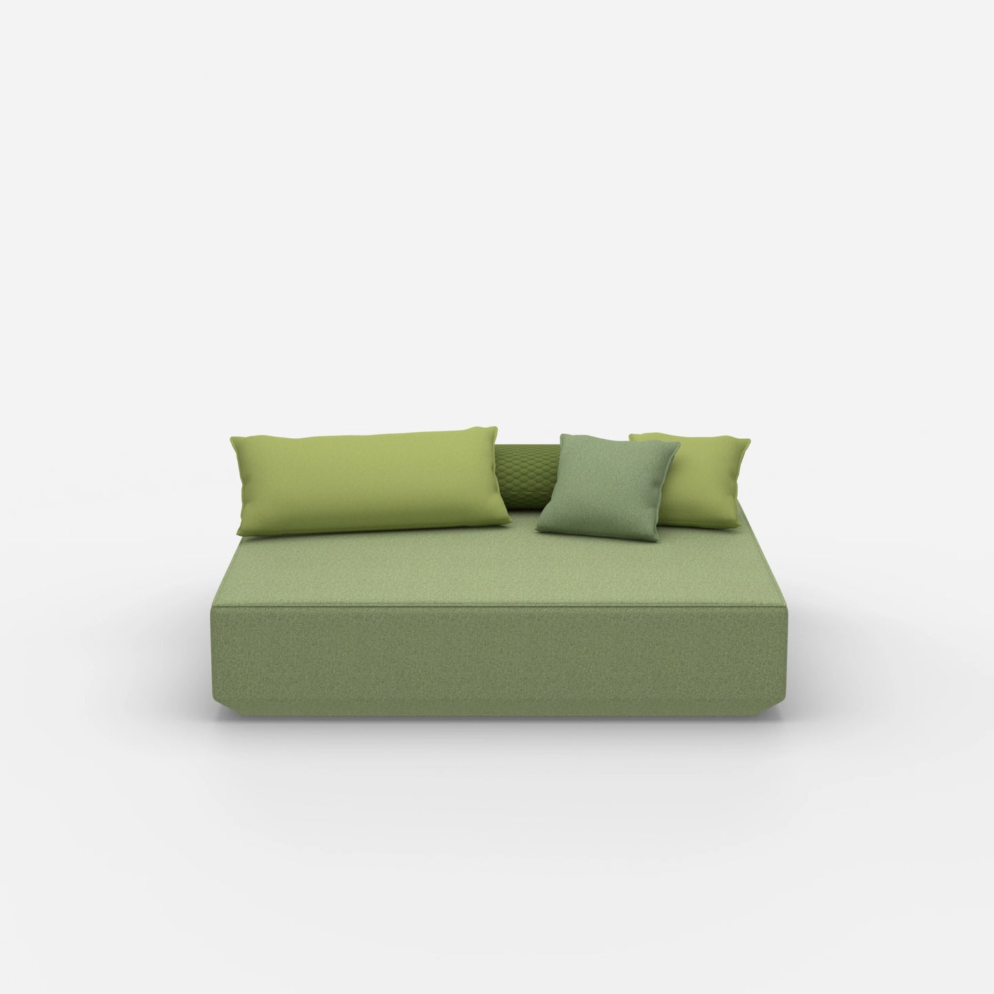 Großes Sitzpouf Modul von vorne