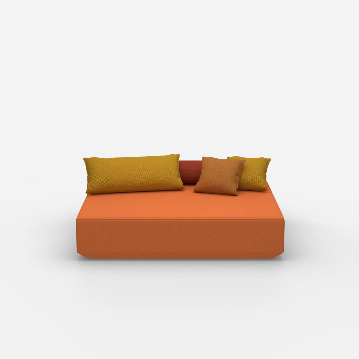Großes Sitzpouf Modul von vorne