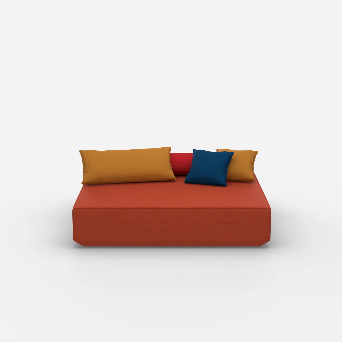 Großes Sitzpouf Modul von vorne
