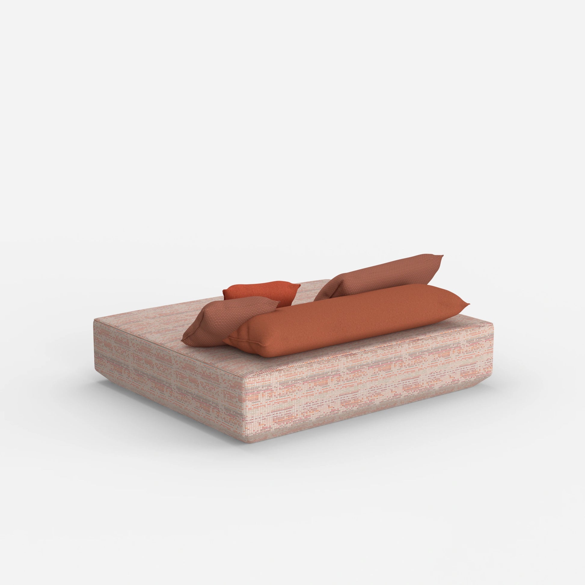 Großes Sitzpouf Modul von hinten