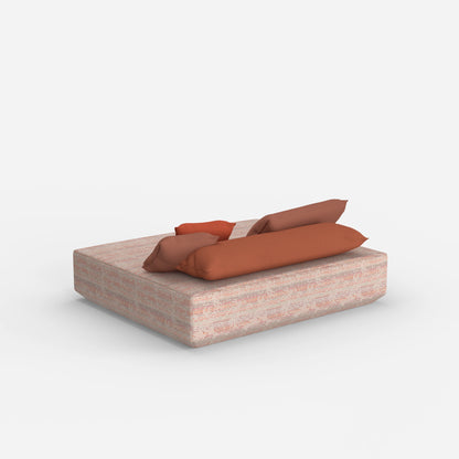 Großes Sitzpouf Modul von hinten