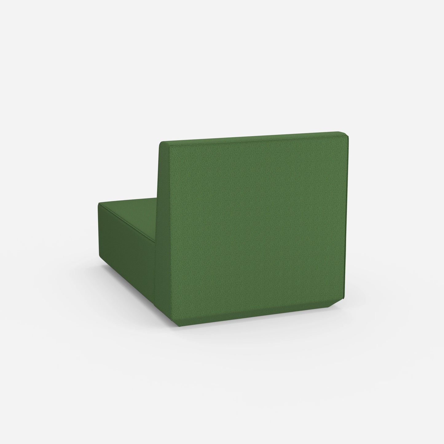 Grüne Recamiere 100 cm breit von hinten