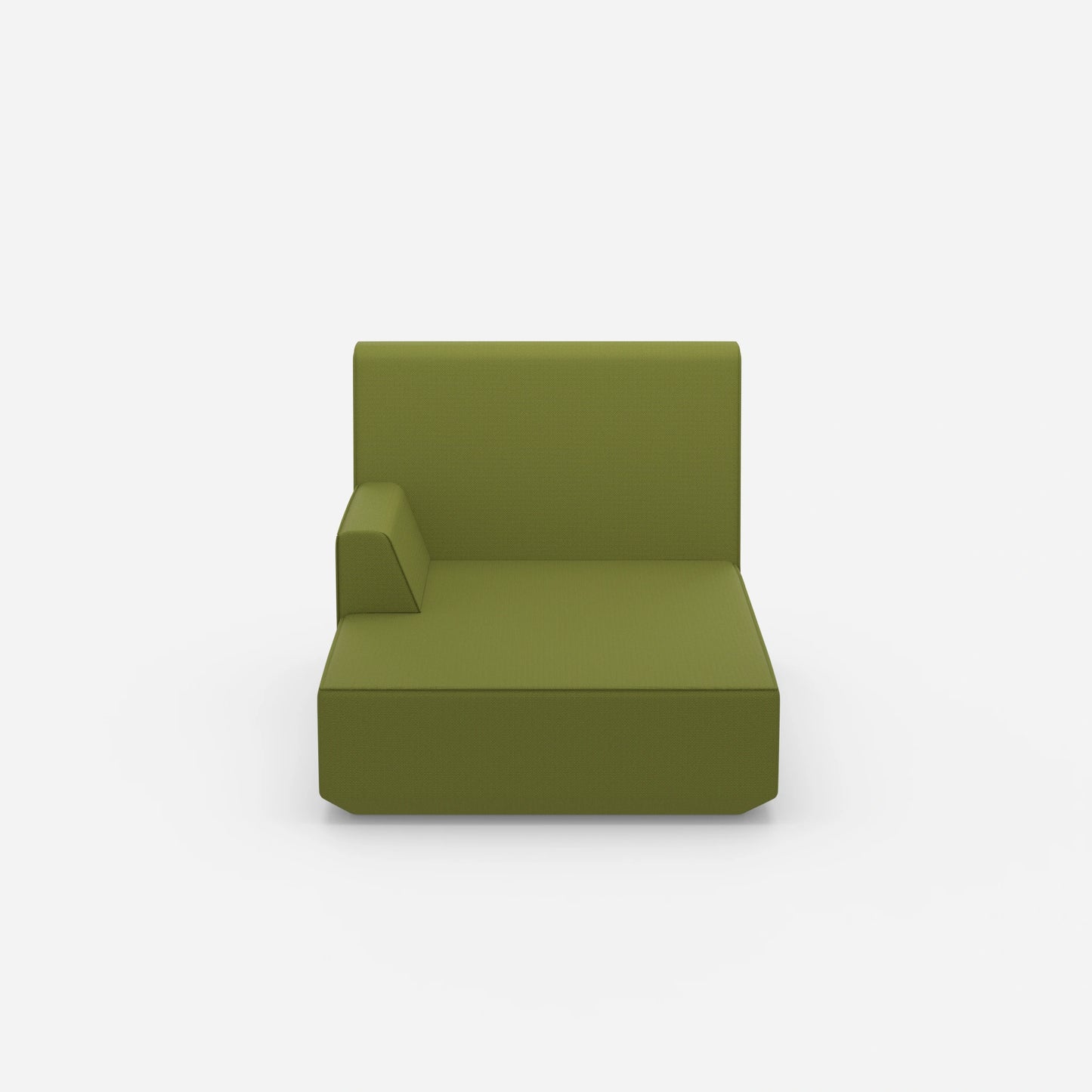 Grüne Recamiere von vorne