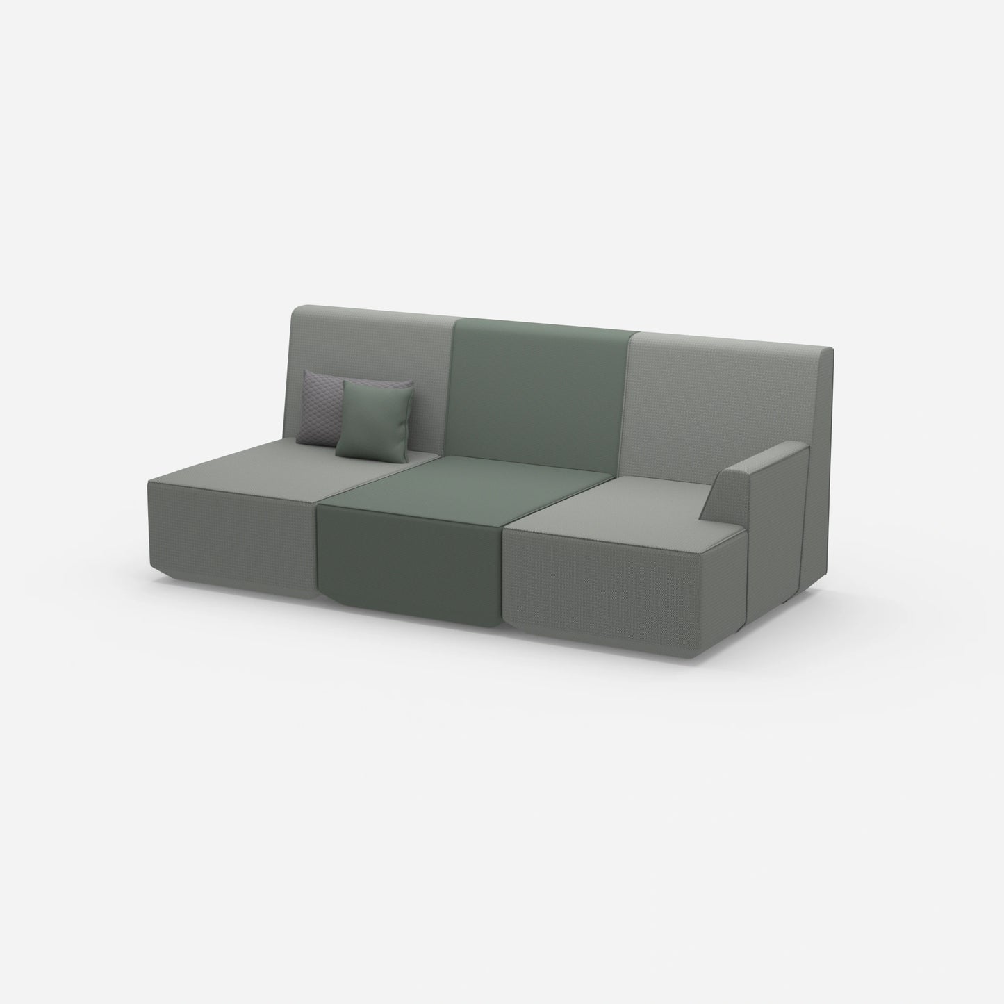 Heimkino Sofa 3 Sitzer von der Seite