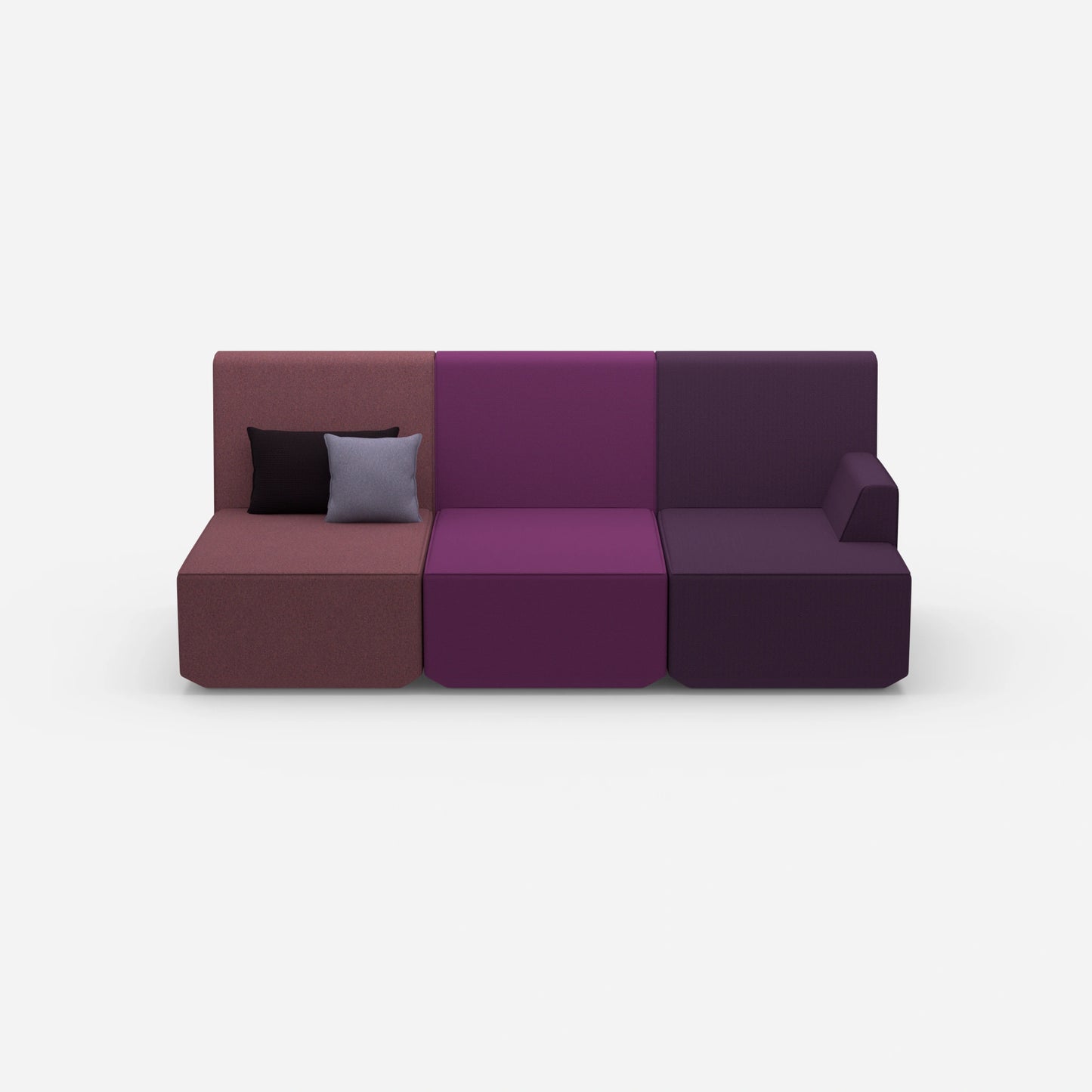 Heimkino Sofa 3 Sitzer von vorne