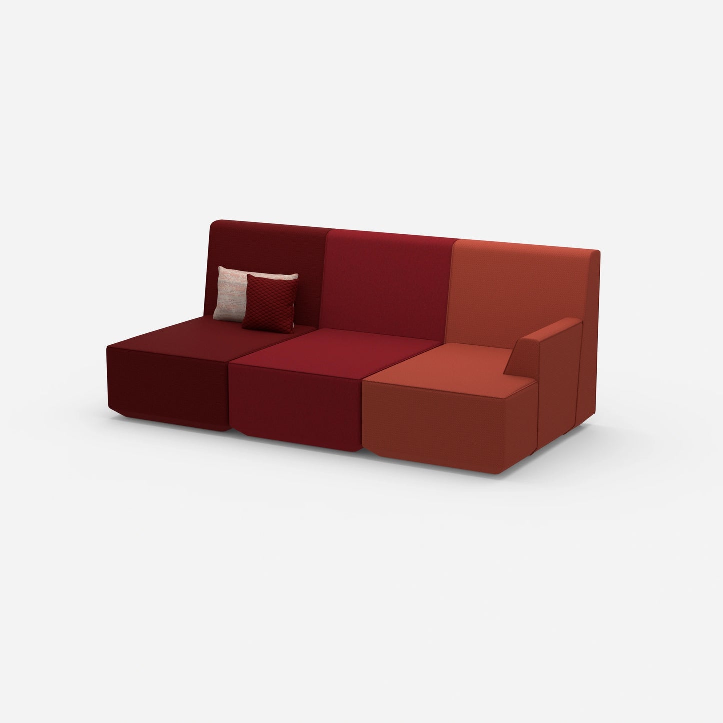 Heimkino Sofa 3 Sitzer von der Seite