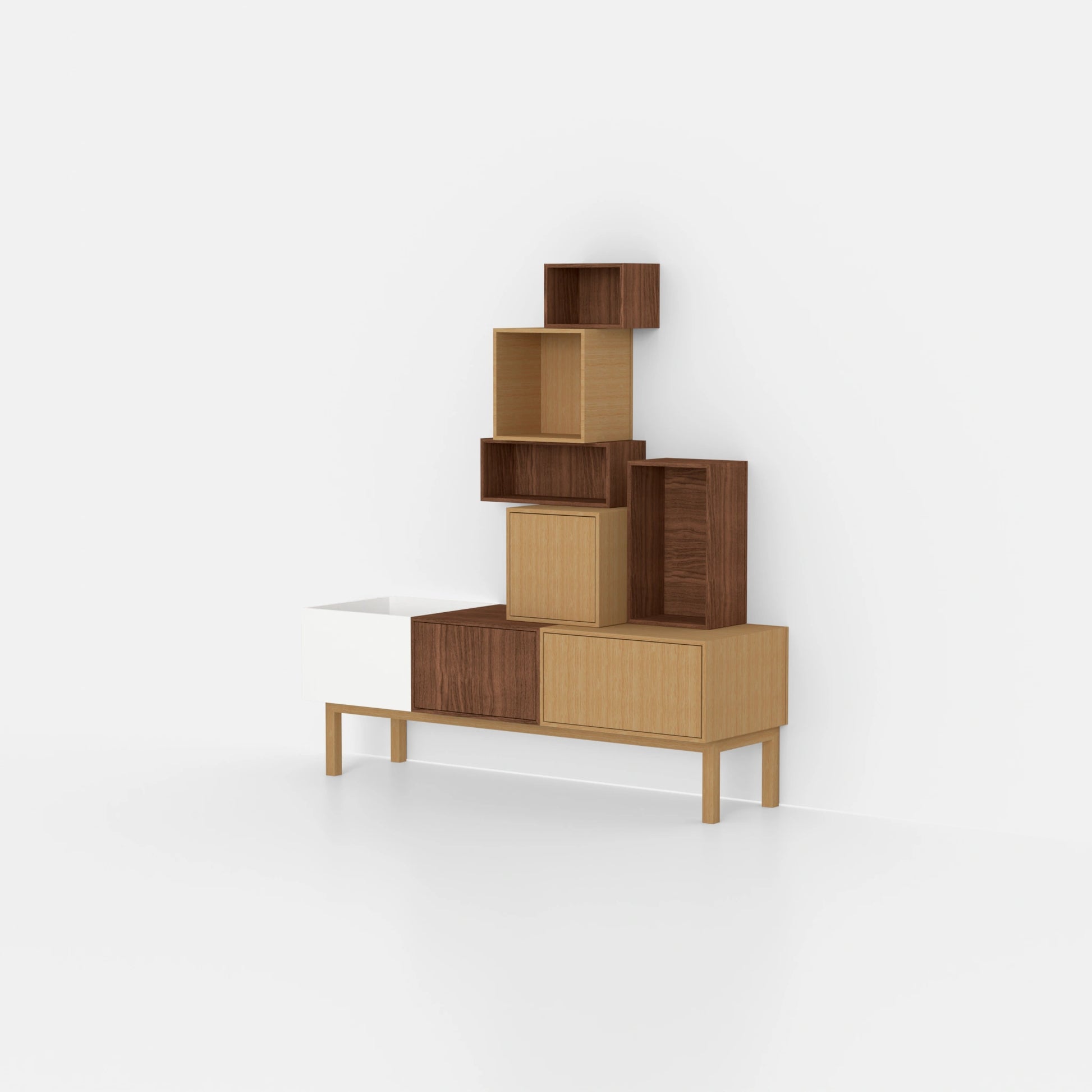 HIFI-Regal RK207 von der linken Seite