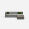 Hochwertiges modulares Ecksofa von vorne