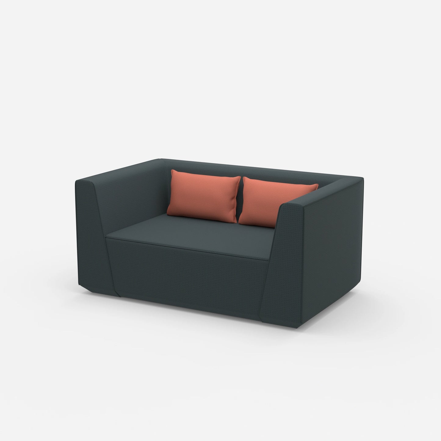 Loveseat Sessel modern von der Seite
