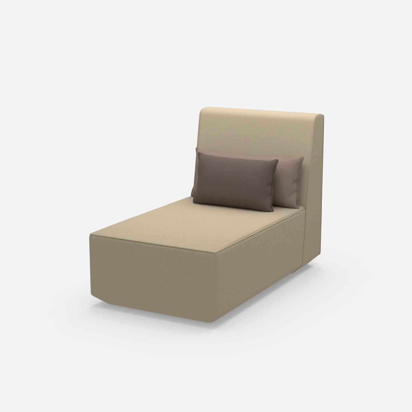 Moderne Design-Recamiere von der Seite