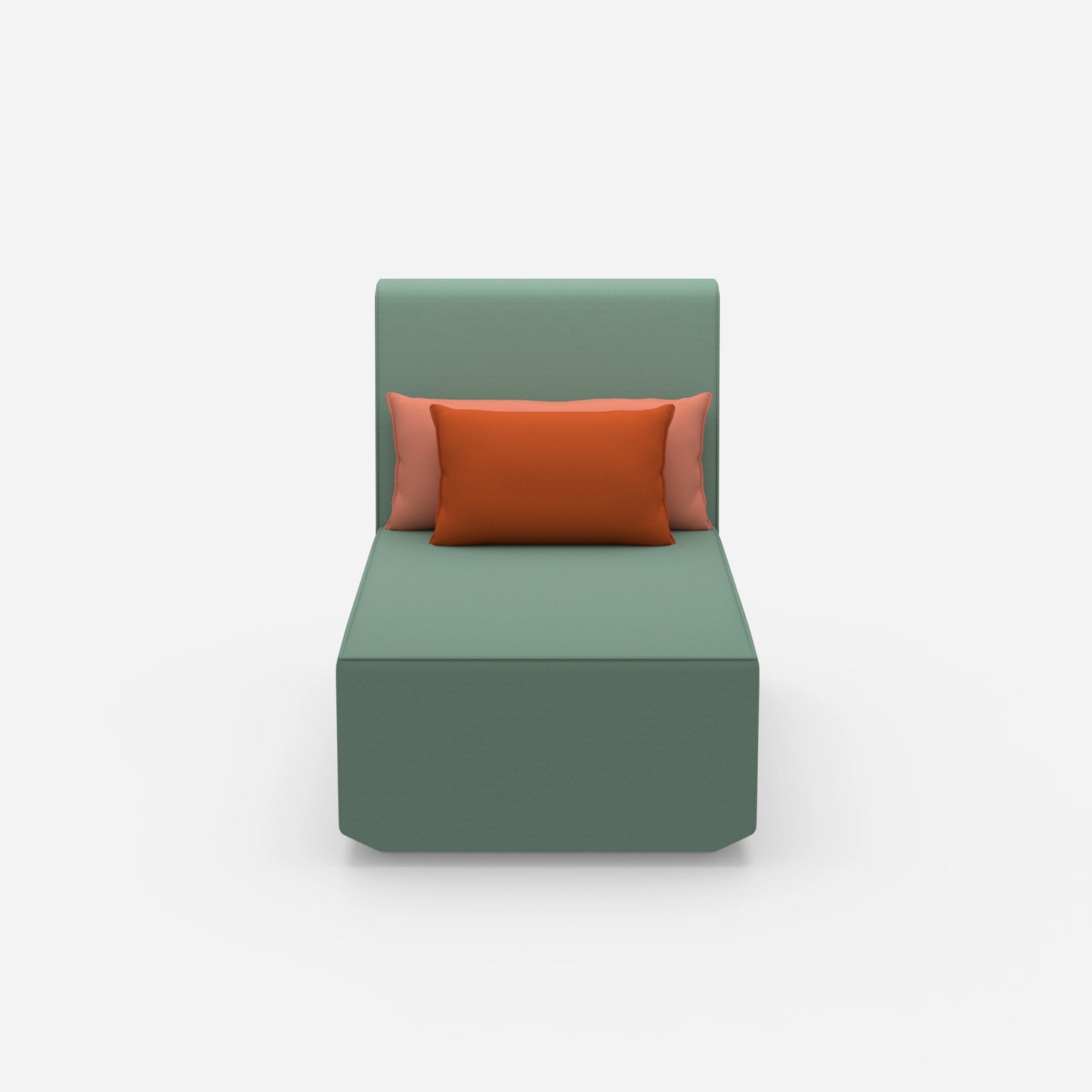 Moderne Design-Recamiere von vorne