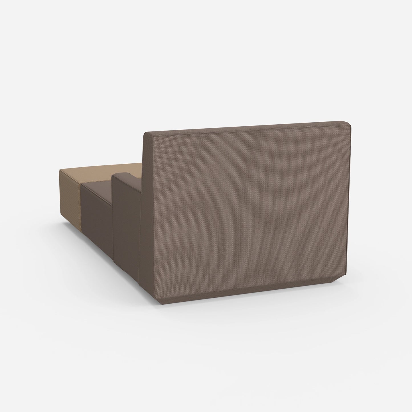 Moderne Recamiere zum Schlafen 120 cm breit von hinten
