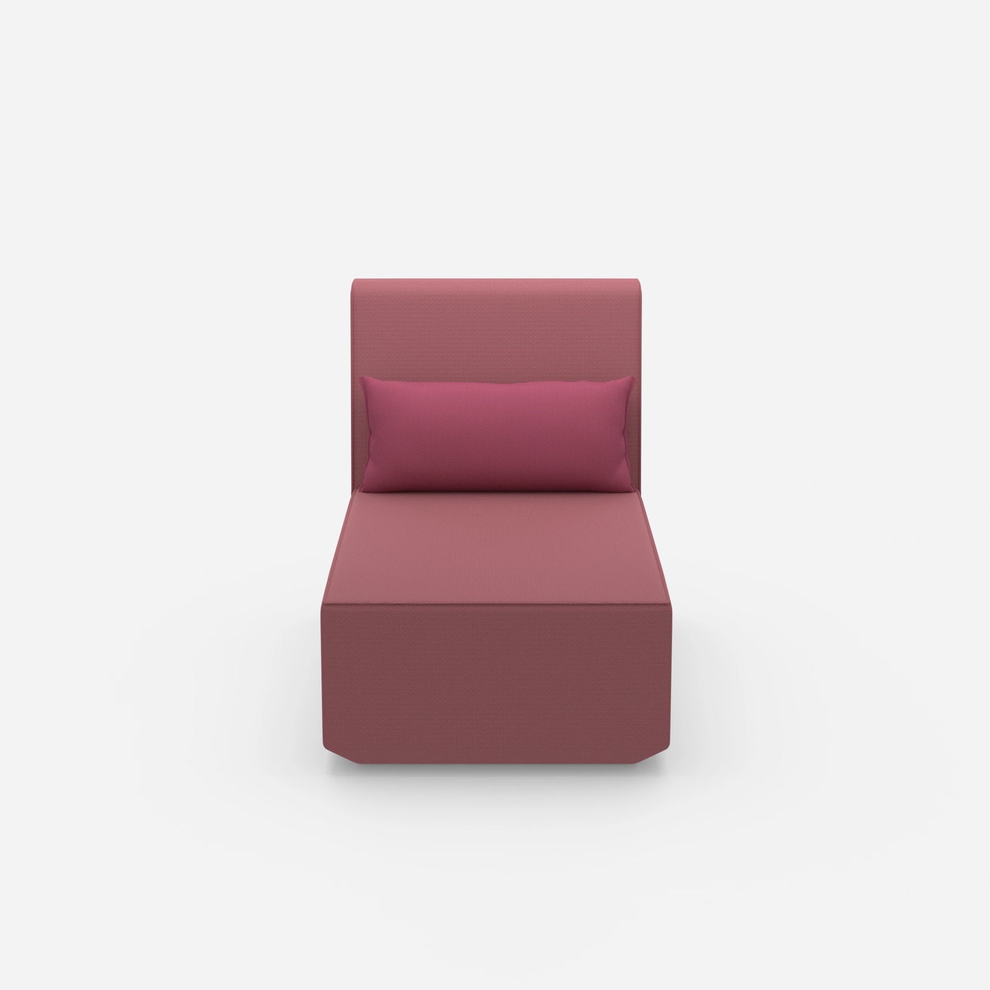 Moderner Longseat Sessel mit hoher Rückenlehne von vorne