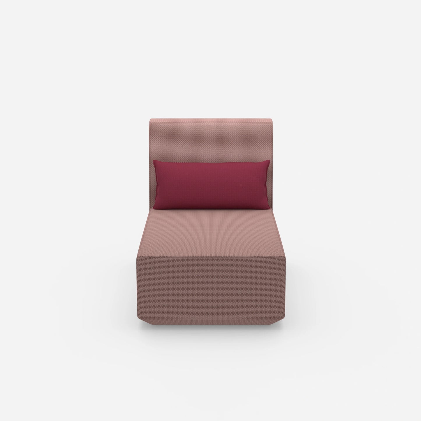 Moderner Longseat Sessel mit hoher Rückenlehne von vorne