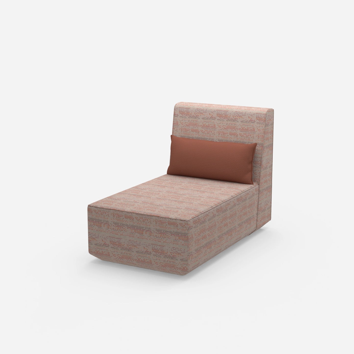 Moderner Longseat Sessel mit hoher Rückenlehne von der Seite