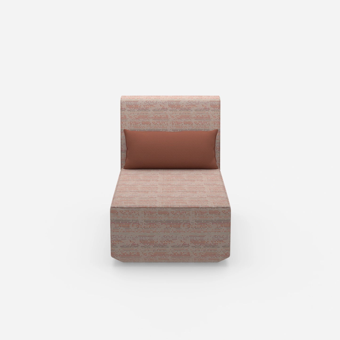 Moderner Longseat Sessel mit hoher Rückenlehne von vorne