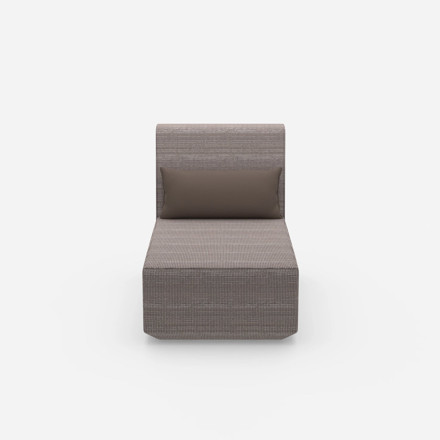 Moderner Longseat Sessel mit hoher Rückenlehne von vorne