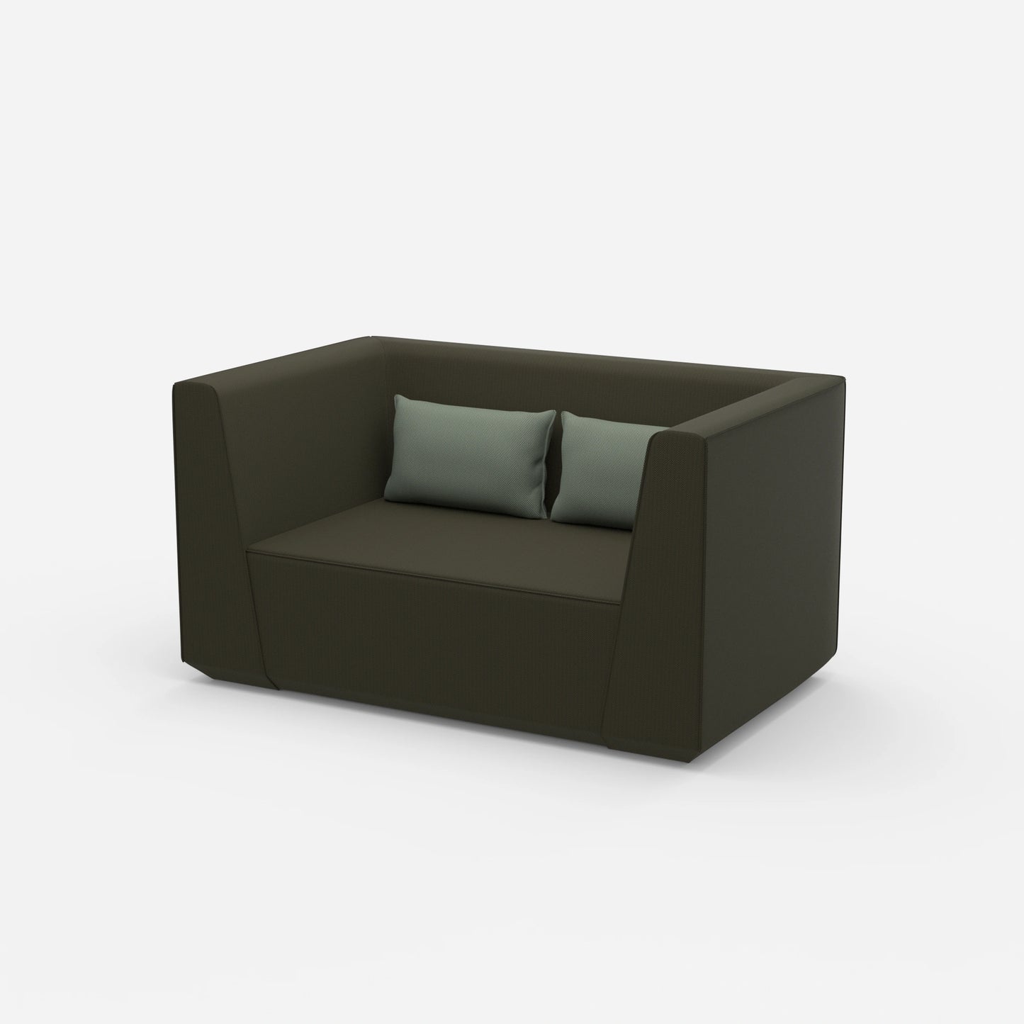 Moderner Lovechair Sessel von der Seite