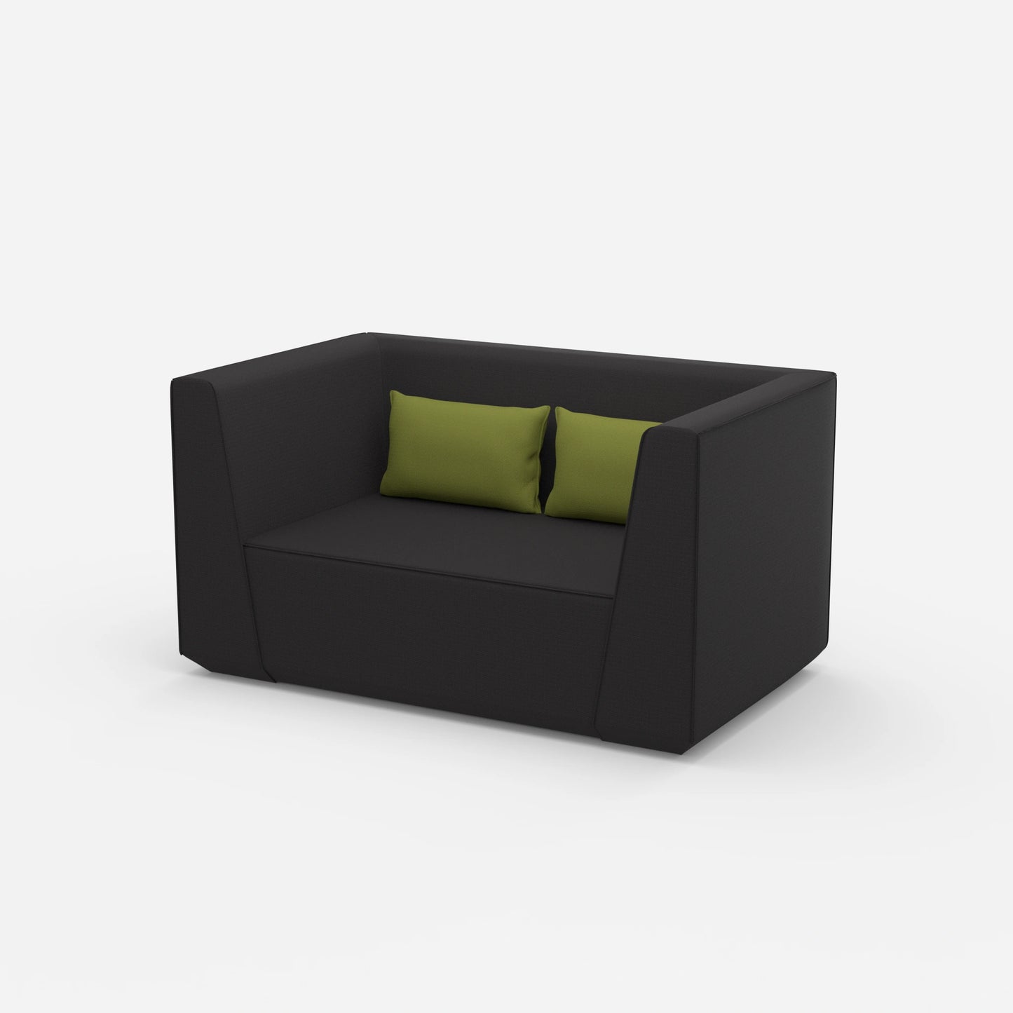 Moderner Lovechair Sessel von der Seite