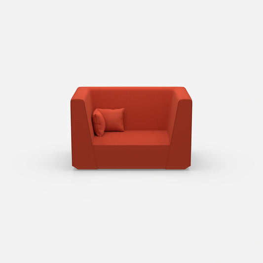 Modernes Zweisitzer Modulsofa von vorne