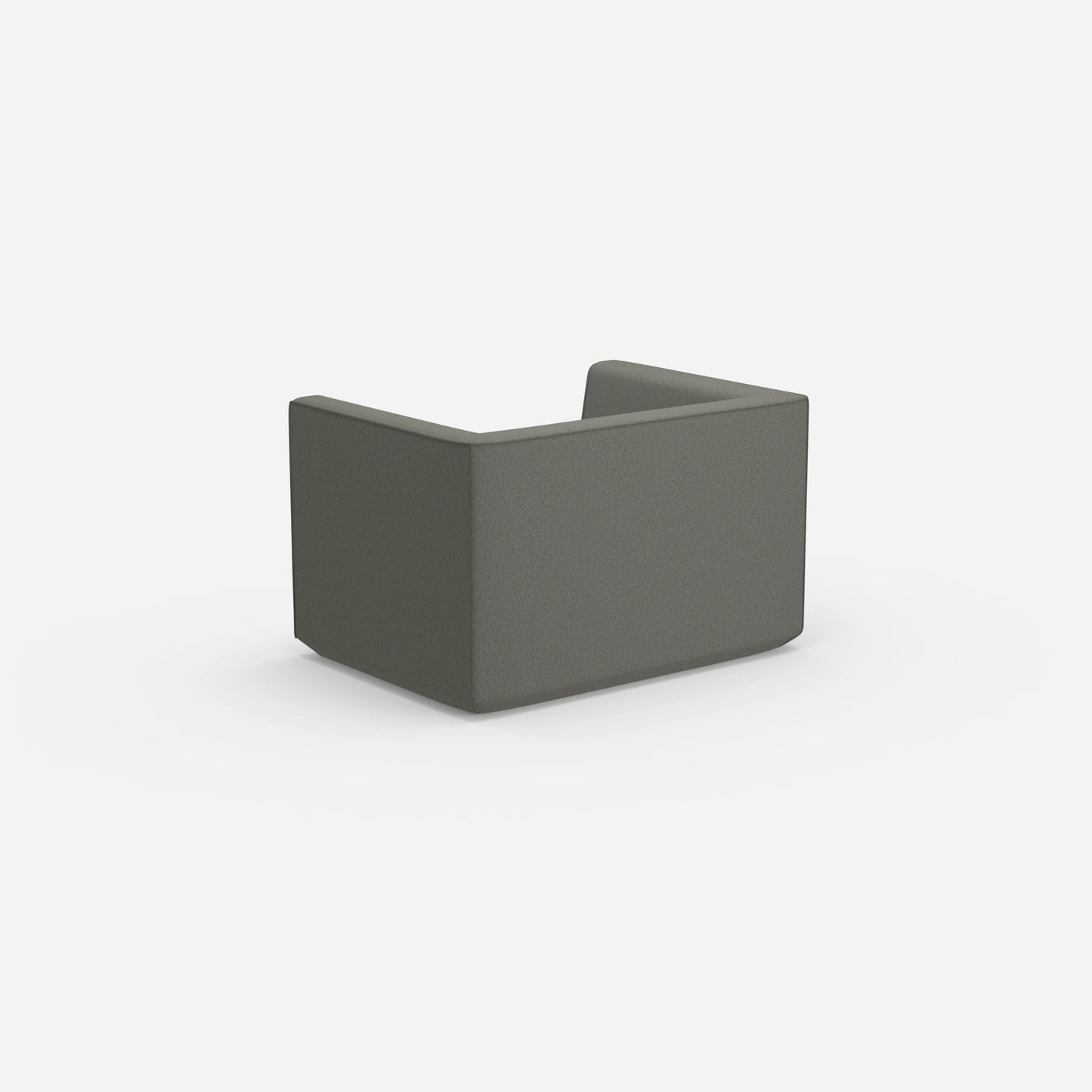 Modernes Zweisitzer Modulsofa von hinten
