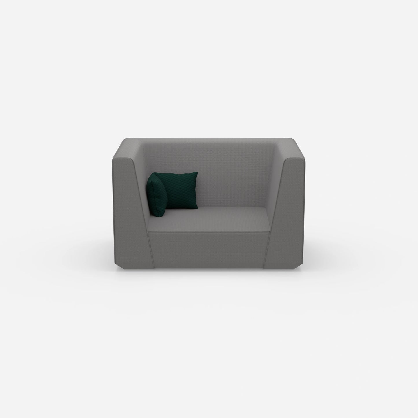 Modernes Zweisitzer Modulsofa von vorne