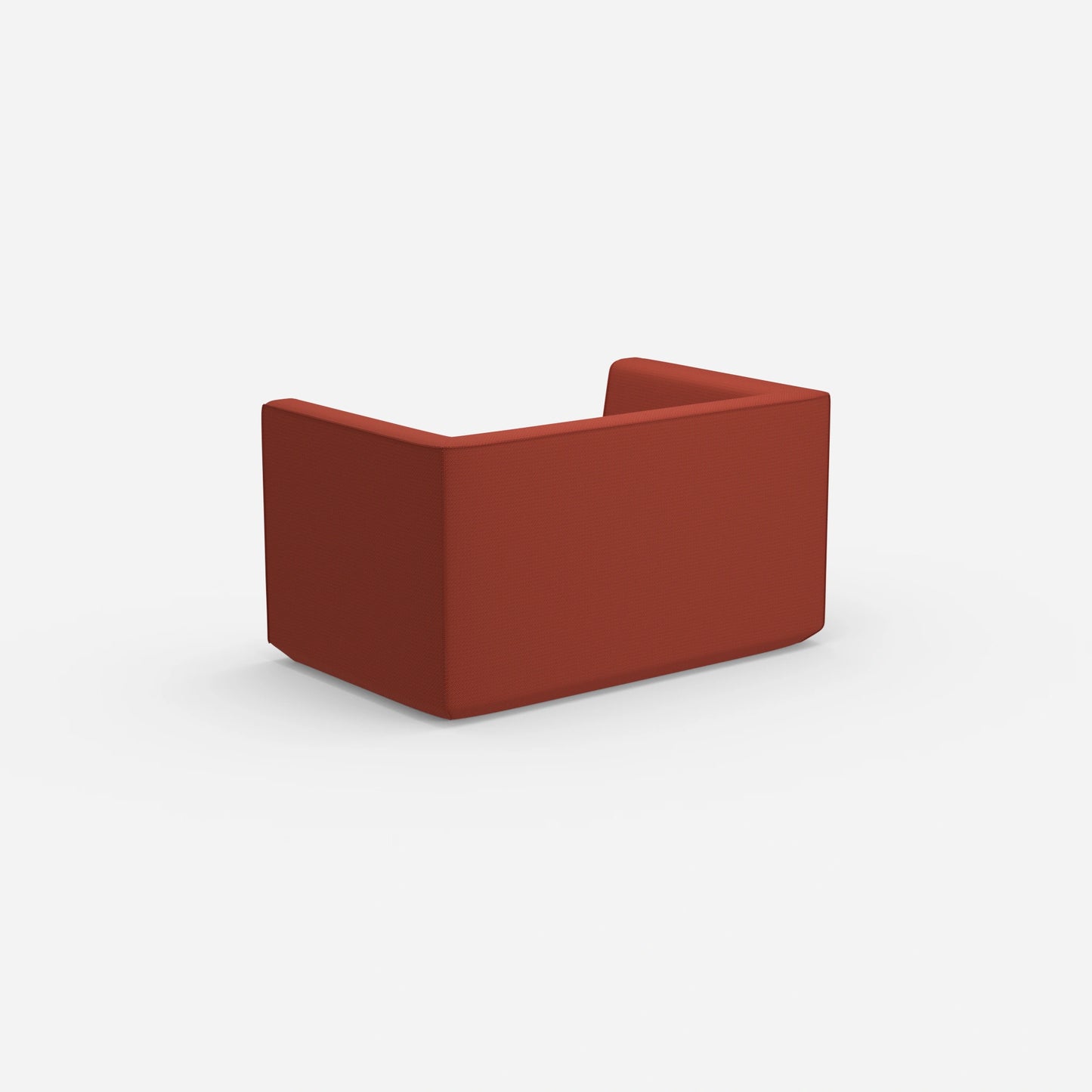 Modernes Zweisitzer Sofa mit hohem Rücken von hinten