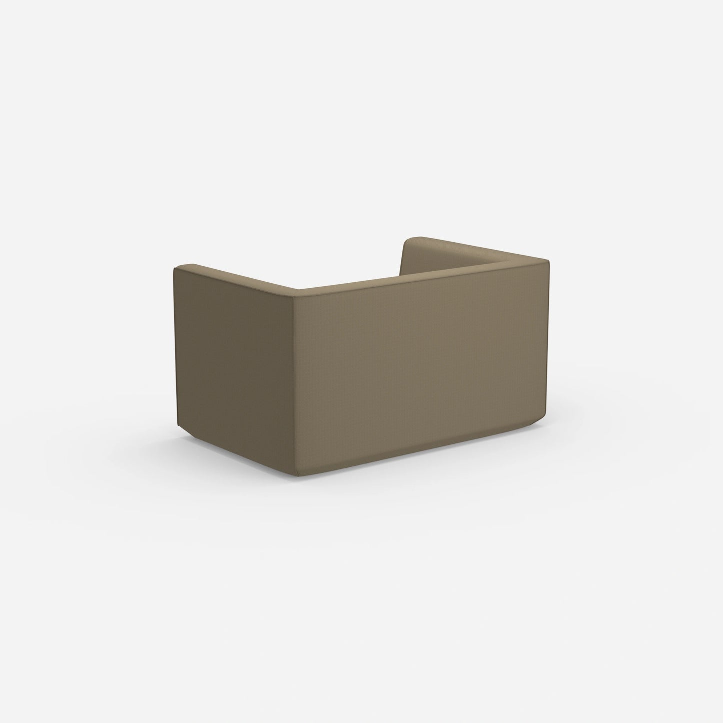 Modernes Zweisitzer Sofa mit hohem Rücken von hinten