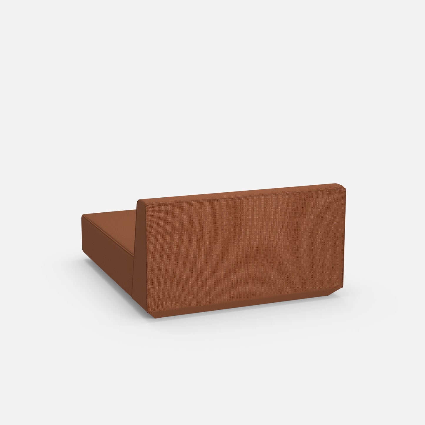 Modulare breite Recamiere von hinten