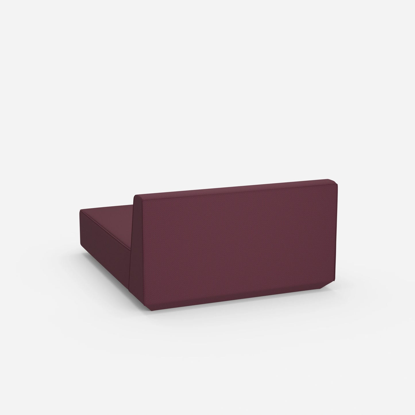 Modulare breite Recamiere von hinten