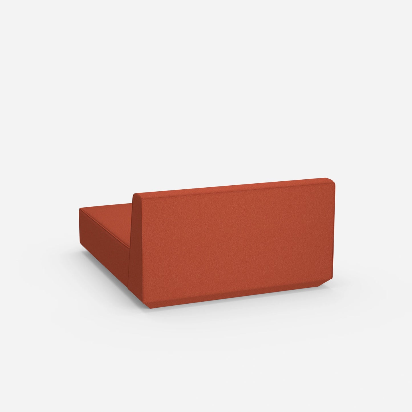 Modulare breite Recamiere von hinten