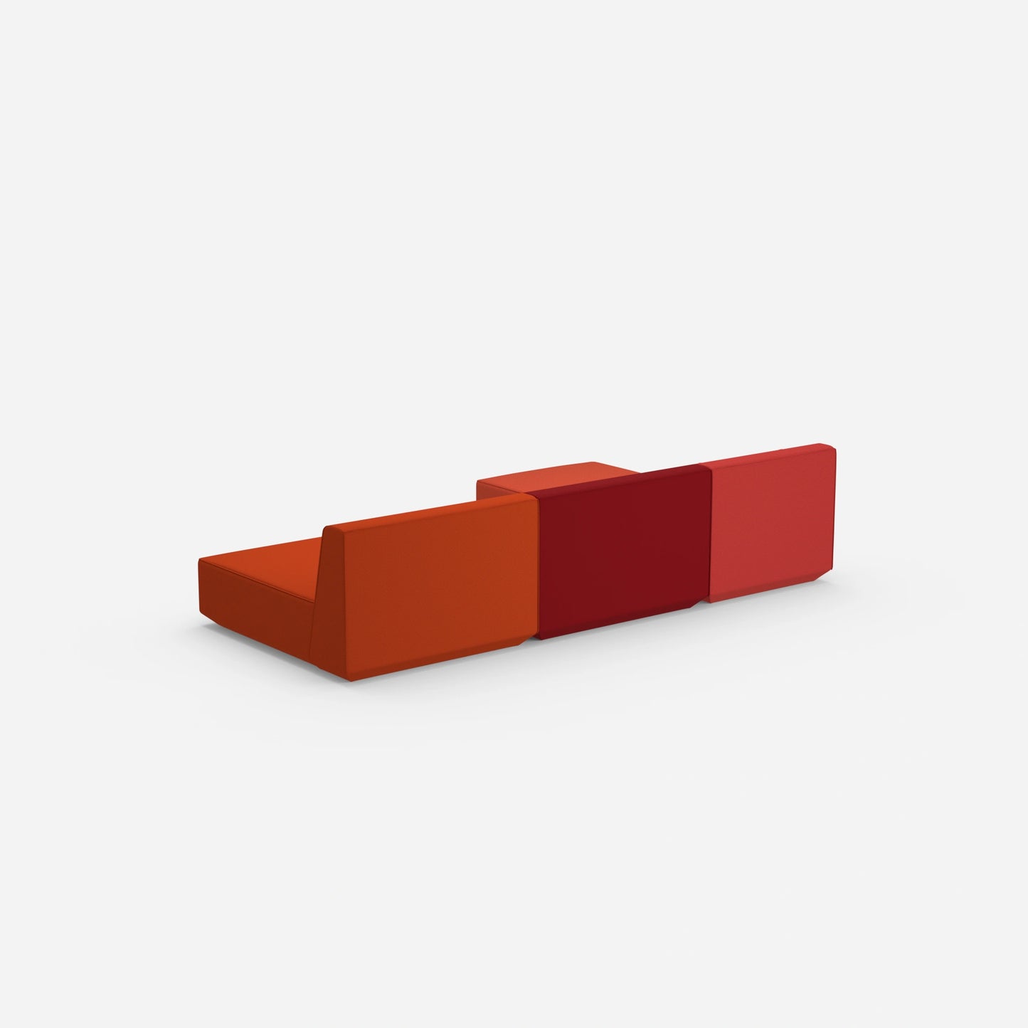 Modulare Ecksofa Lounge von hinten