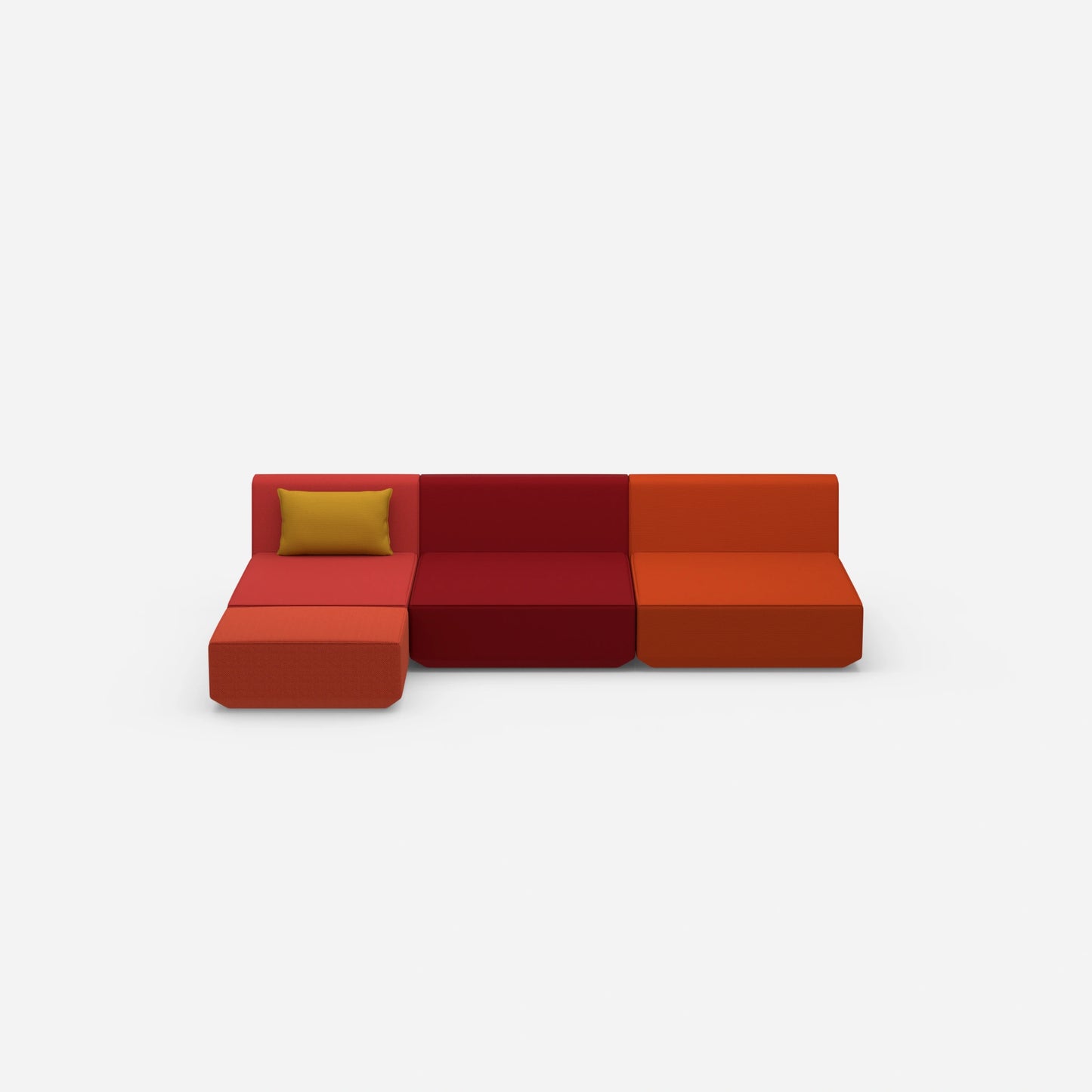 Modulare Ecksofa Lounge von vorne