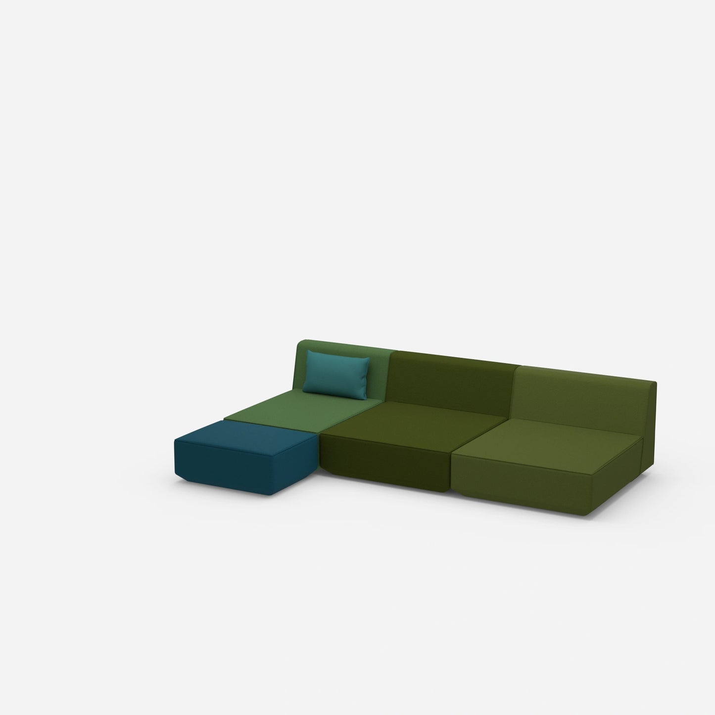 Modulare Ecksofa Lounge von der Seite