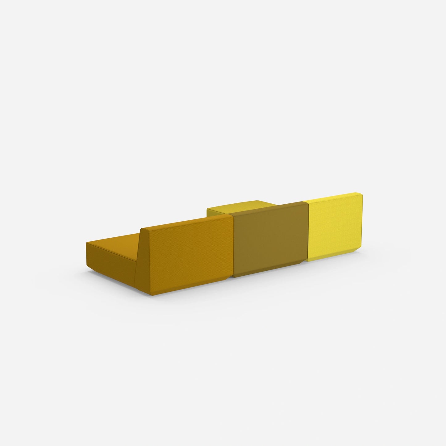 Modulare Ecksofa Lounge von hinten