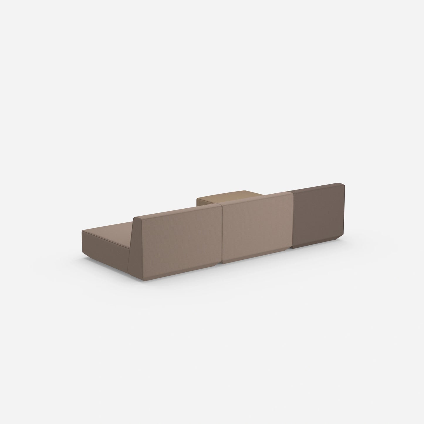 Modulare Ecksofa Lounge von hinten