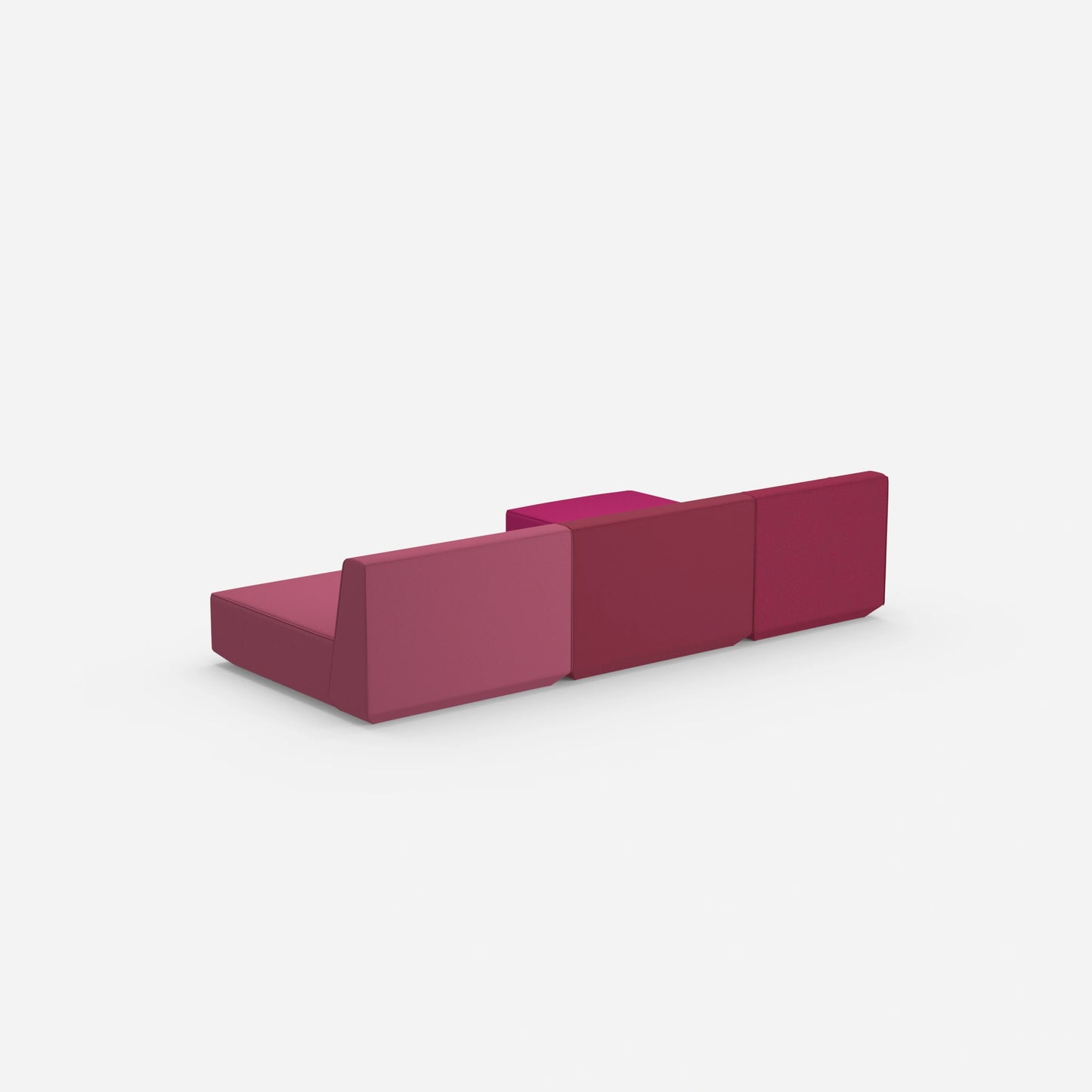Modulare Ecksofa Lounge von hinten