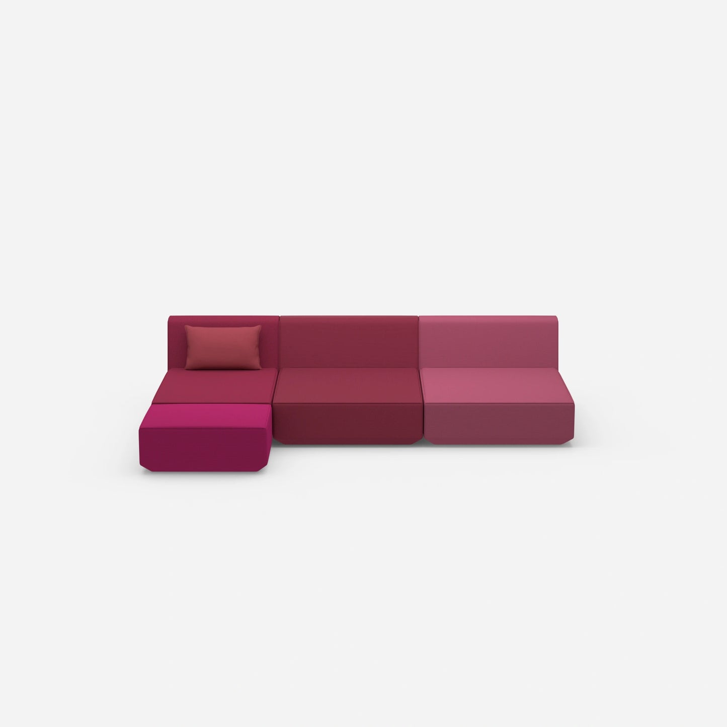 Modulare Ecksofa Lounge von vorne